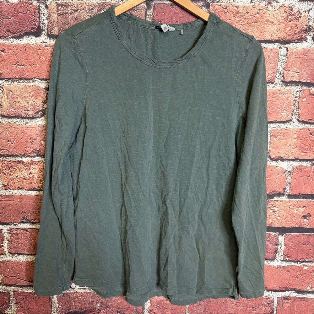 Horny Toad Womens Long Sleeve Shirt Large Green